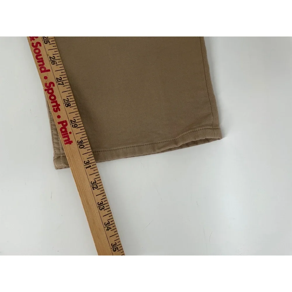 Banana Republic Traveler Pants Mens 38x31*Tan Slim Fit 5-Pocket Flat Front